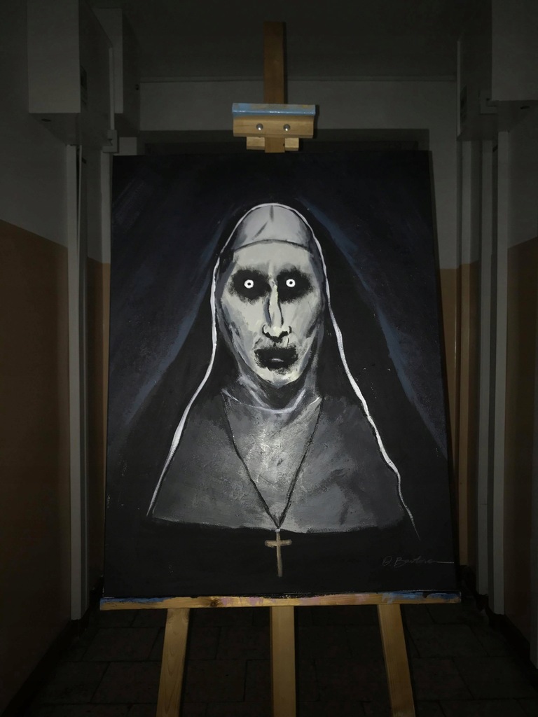 Akryl Zakonnica TheNun Obecność 80x60