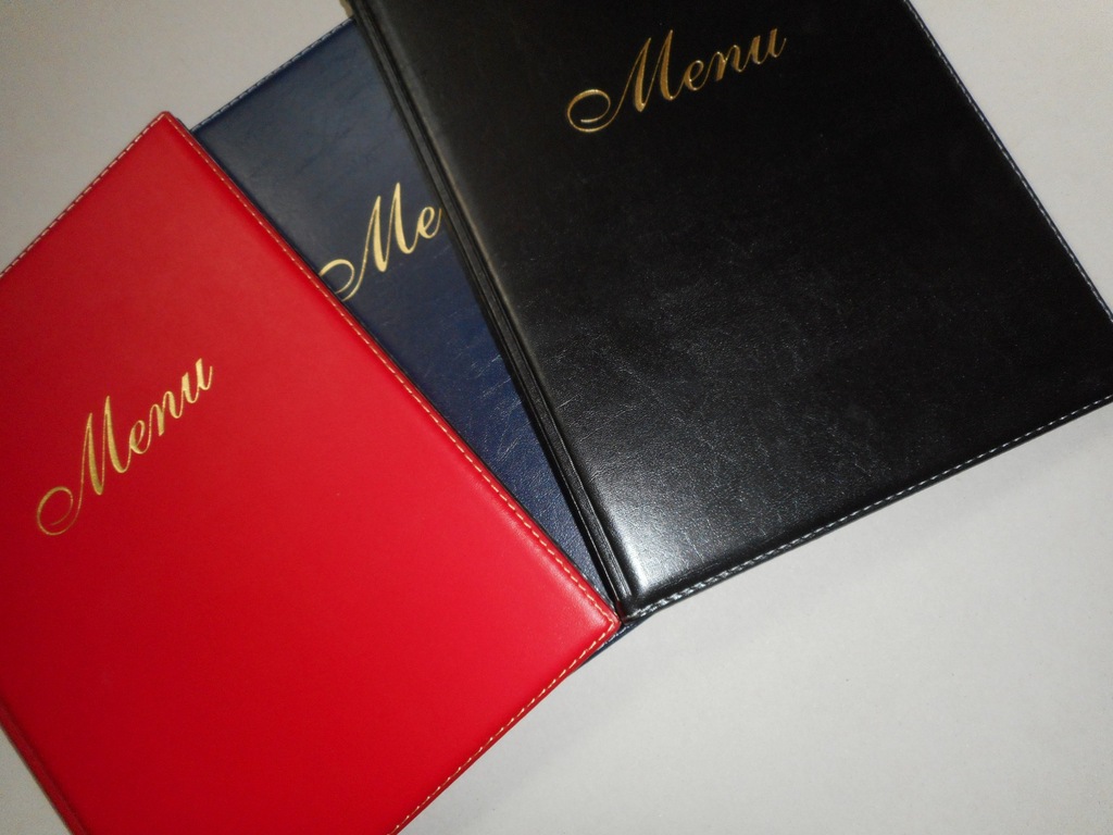 Karta Menu A4 Karty menu Etui Oprawa Teczka Meni