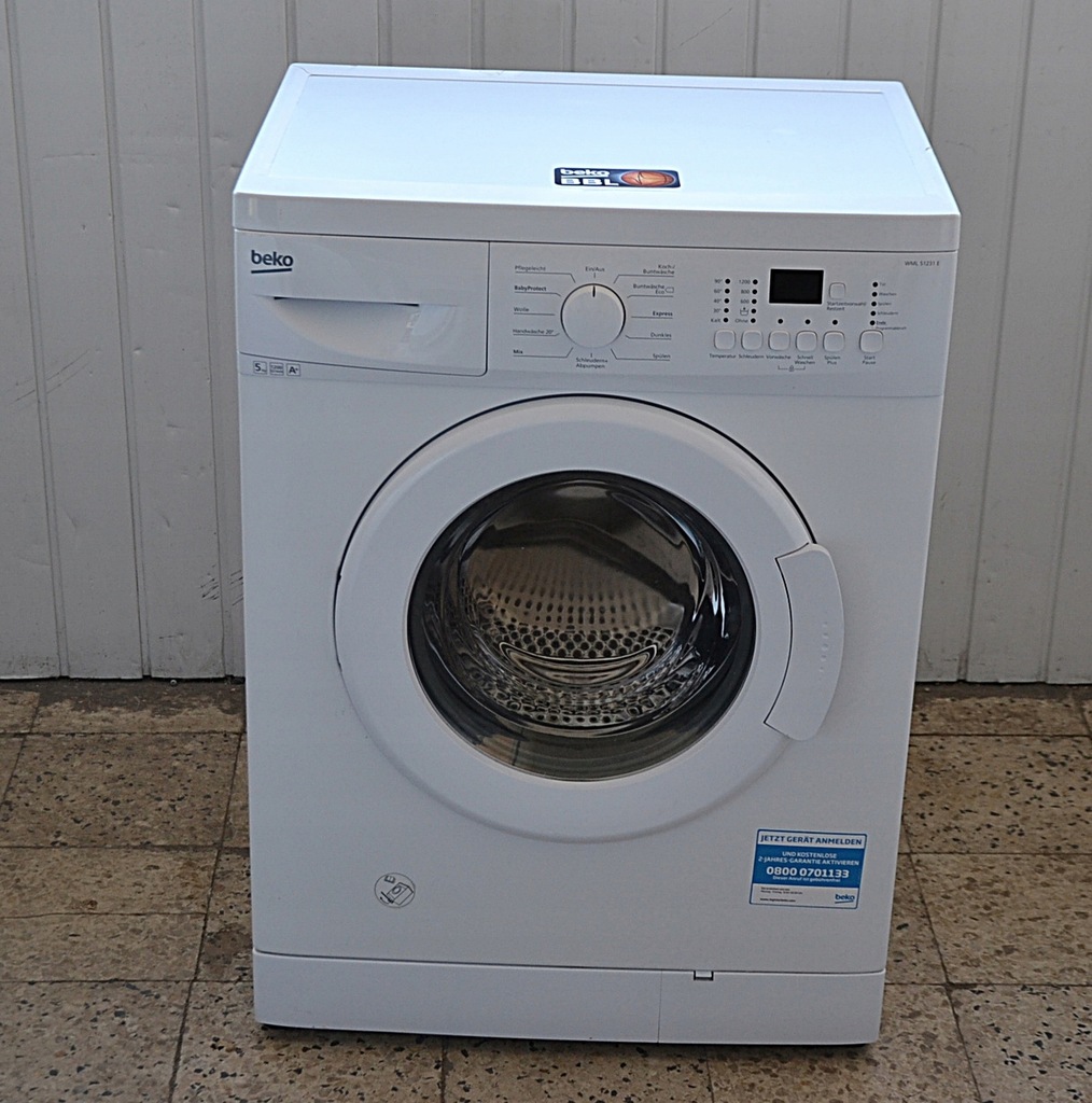 PRALKA BEKO WML 51231 E GŁĘB. 52 CM GWAR. INSTR.PL