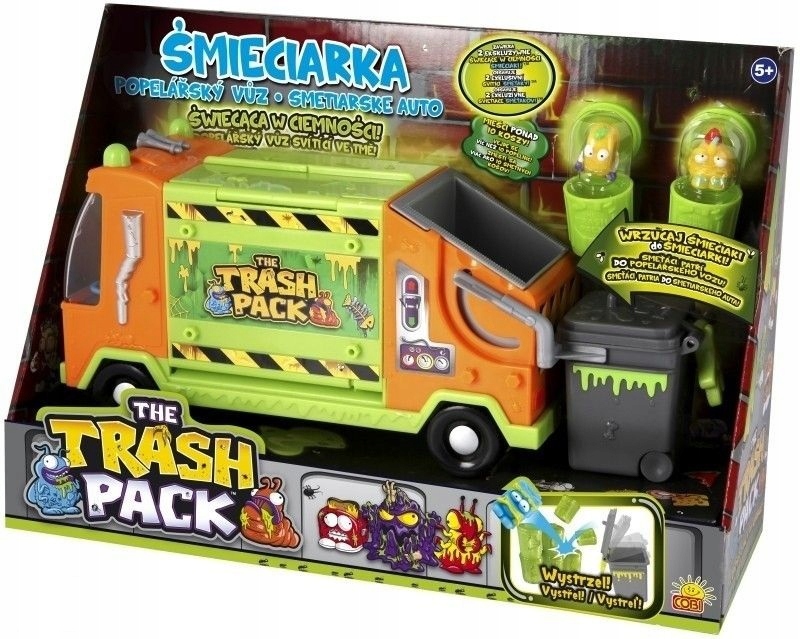 ŚMIECIARKA świeci w ciemności ŚMIECIAKI Trash Pack