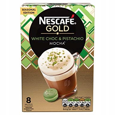 Nescafe Cafe Mocha Pistachio - Saszetki 8szt UK