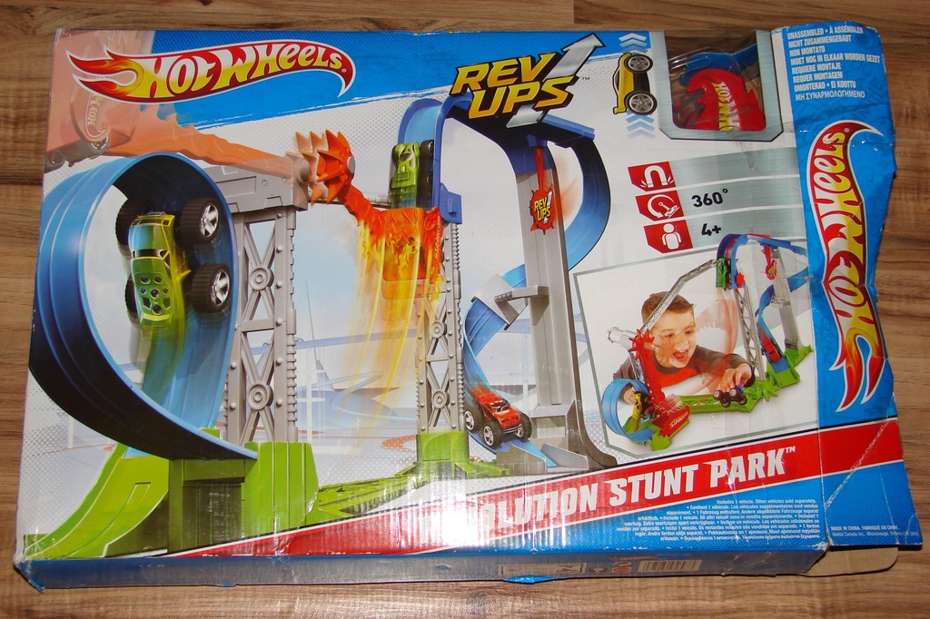 Wielki tor magnetyczny Hot Wheels Rev Ups + auto