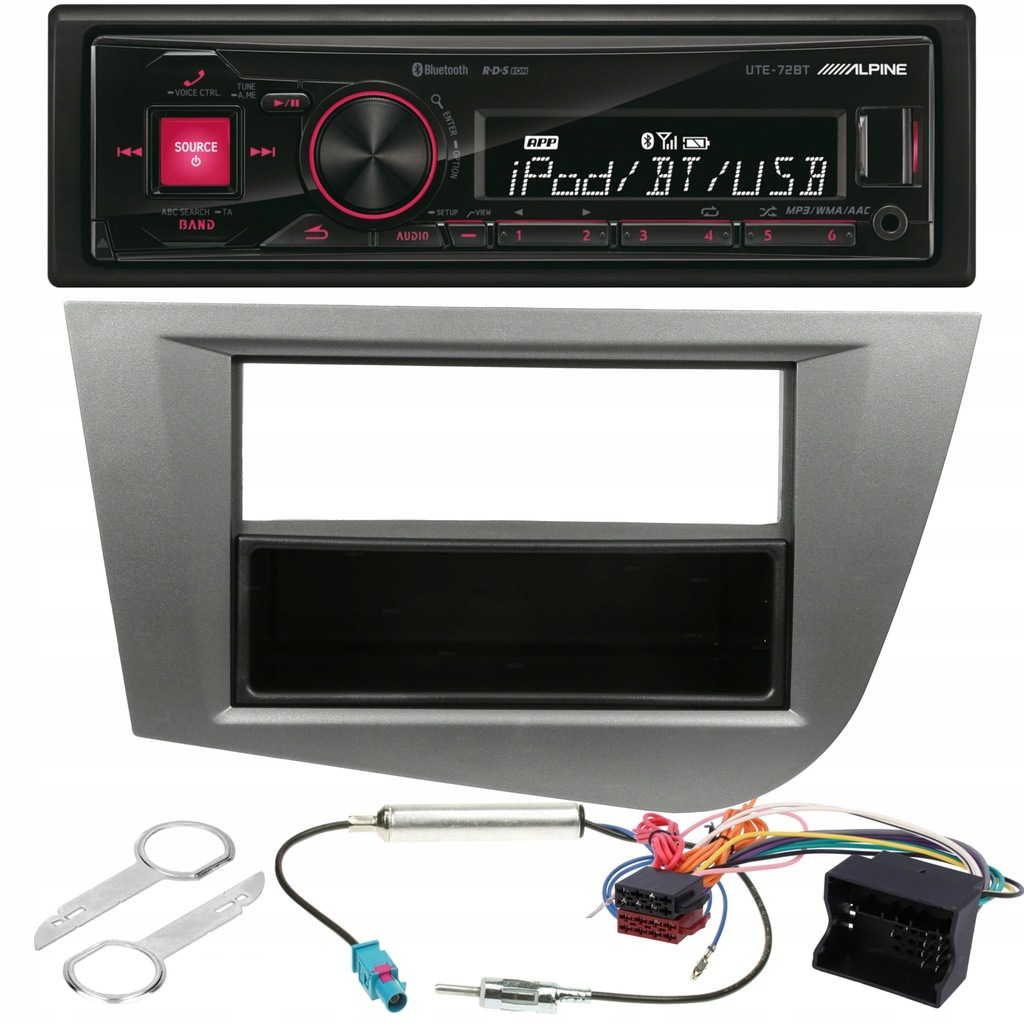 RADIO ALPINE BLUETOOTH BT USB RAMKA SEAT LEON 1P 7060359129