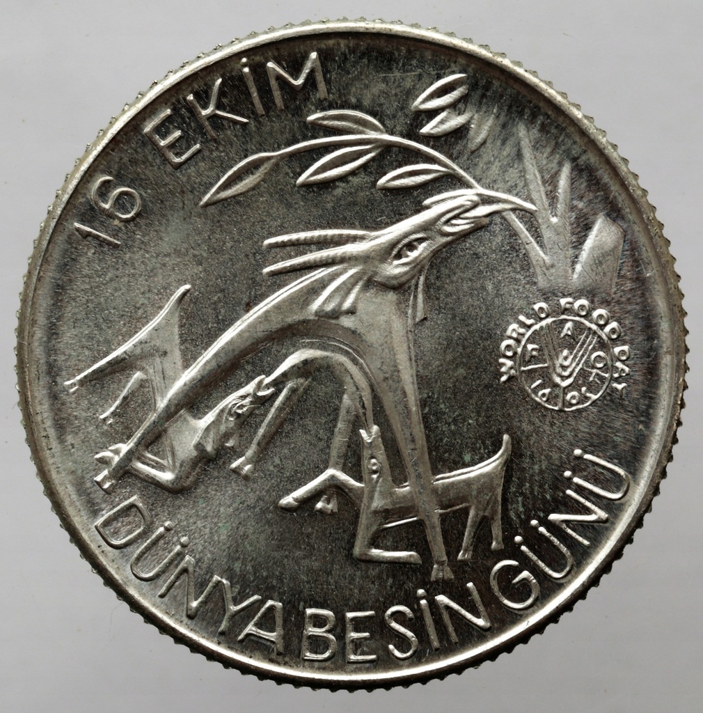 Turcja - 1500 lira FAO 1981 Ag