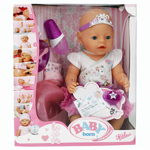 INTERAKTYWNA LALKA BABY BORN 43 CM KSIĘŻNICZKA