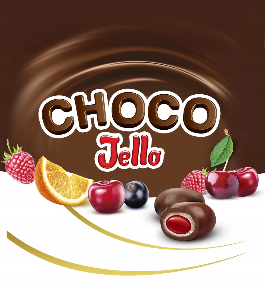 Cukierki nadziewane w czekoladzie CHOCO JELLO 1 KG
