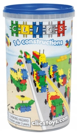 KLOCKI KONSTRUKCYJNE PLASTIKOWE CLICS 71 EL KLIKSY