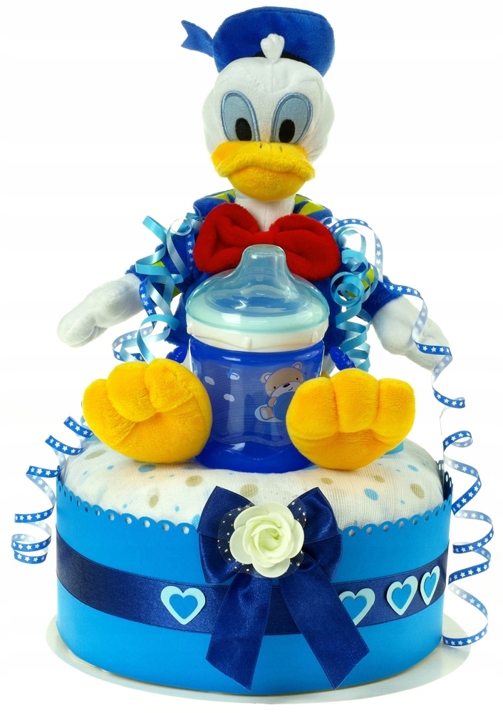 Tort z pieluch pampers 2 prezent chrzest roczek