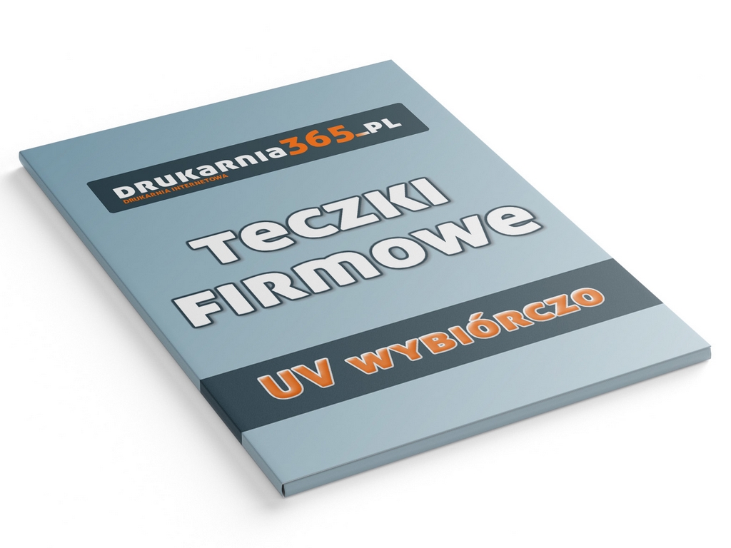 Teczki firmowe A4, 300 szt. UV wybiórczo + PROJEKT