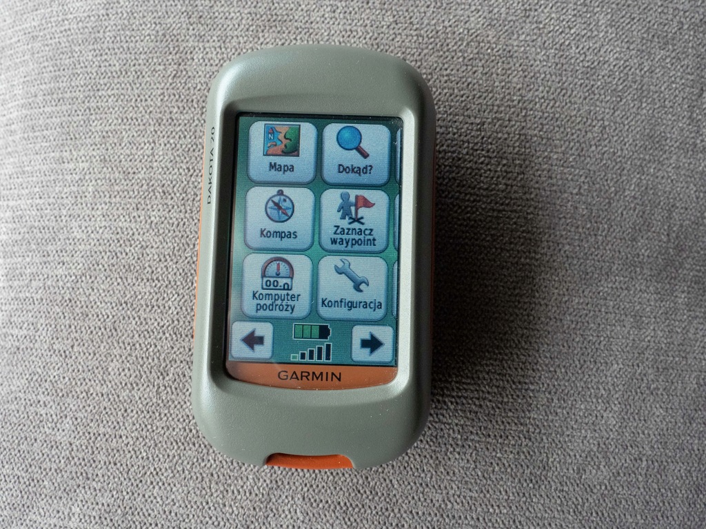 GPS turystyczny Garmin Dakota 20 mapy topo