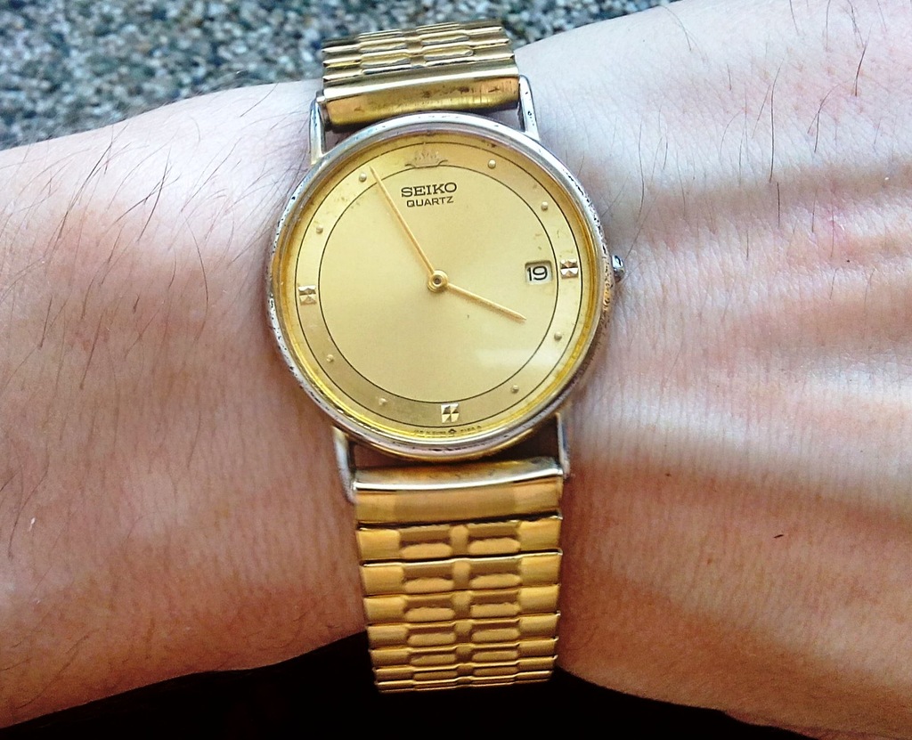 Piękny, japoński zegarek Seiko 5Y39-7010 RO - 7447109434 - oficjalne  archiwum Allegro