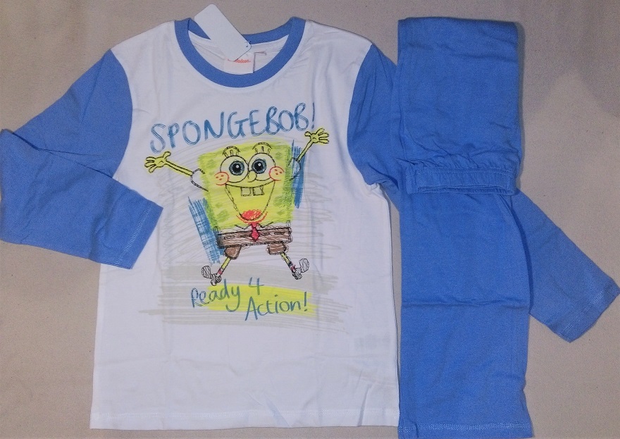 Piżama chłopięca Spongebob, rozmiar 128/134
