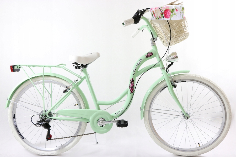 MIĘTOWY ROWER MIEJSKI DAMSKI 26 SHIMANO 7 BIEGÓW ! 7627436975