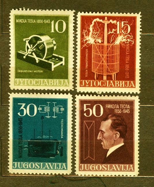 JUGOSŁAWIA** Tesla, fizyk, wynalazca Mi 791-94