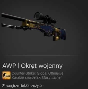 CS:GO AWP Okręt Wojenny Minimal Wear