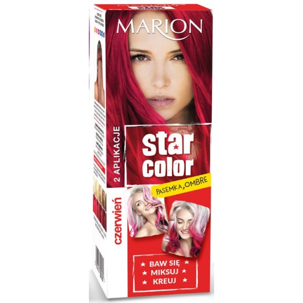 MARION STAR COLOR FARBA DO PASEMEK OMBRE CZERWONA