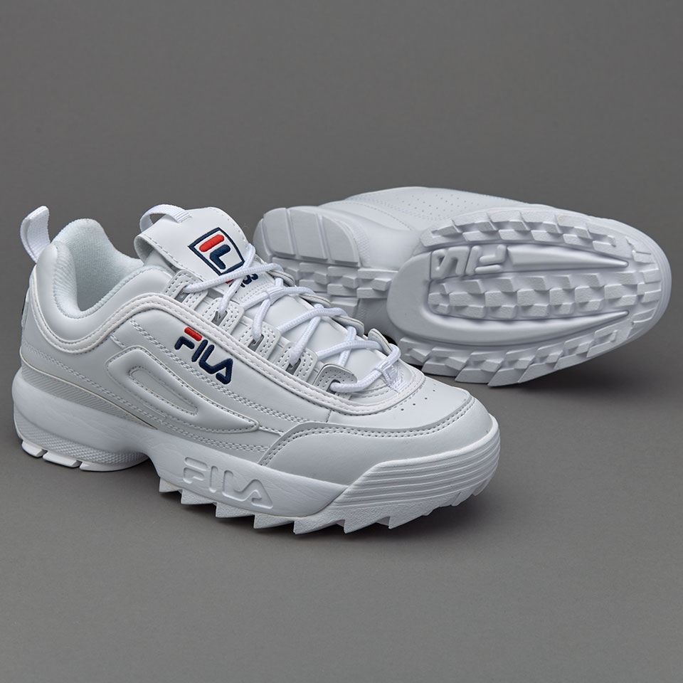 BUTY FILA DISRUPTOR II PREMIUM LOW WMN 40 BiaÅe - 7647906094 - oficjalne archiwum Allegro