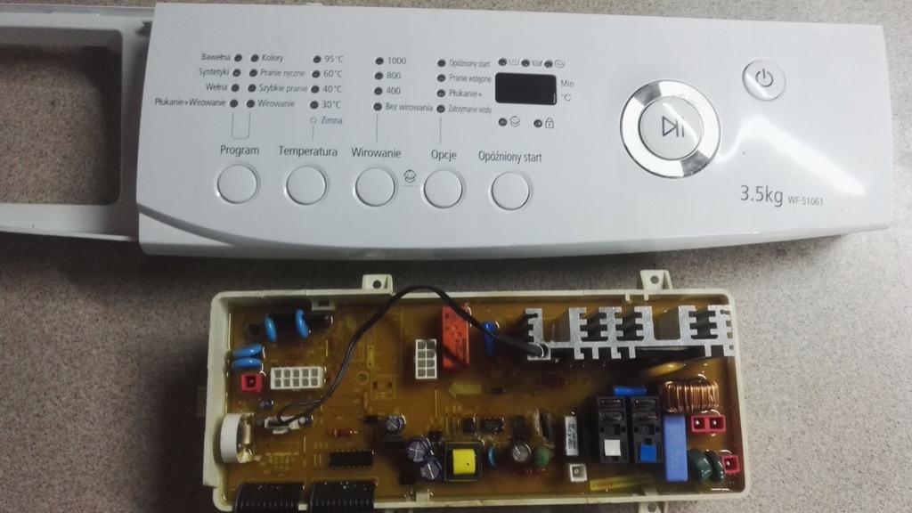Moduł programator pralki Samsung WF S 1061
