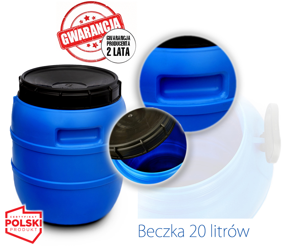 BECZKA 20L KAPUSTĘ OGÓRKI BECZKI KISZENIA KAPUSTA