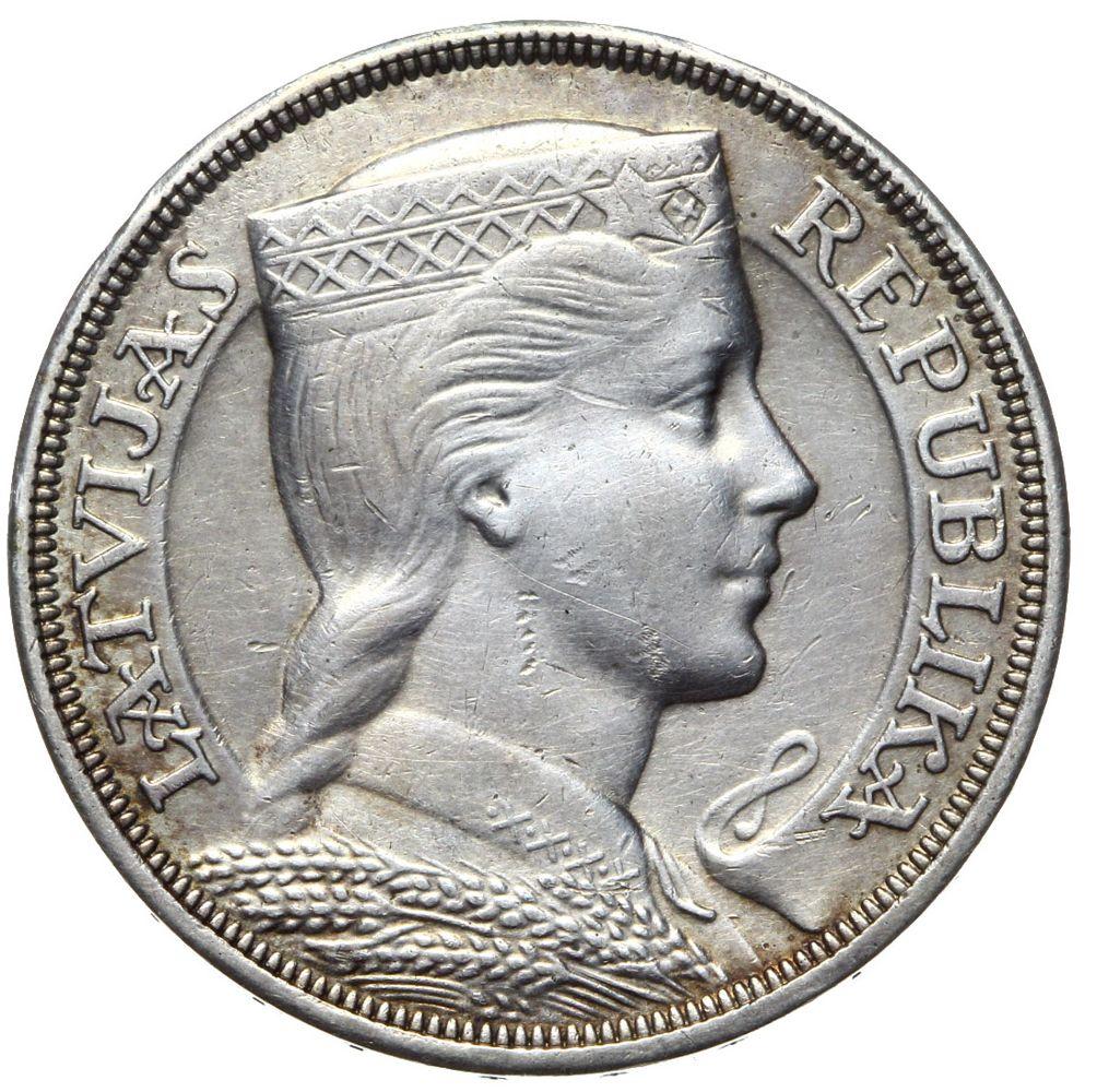 Łotwa - moneta - 5 Lati 1931 - SREBRO - 1