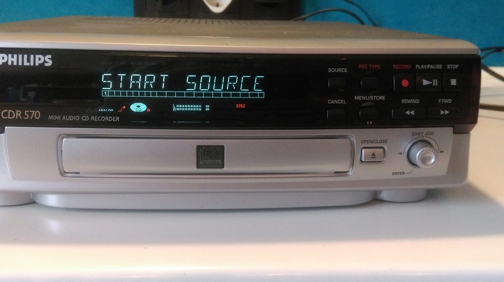 PHILIPS CDR 570 ミニオーディオCDレコーダー PHILIPS CDプレーヤーの最高年式系 フィリップス名機 CDR-570