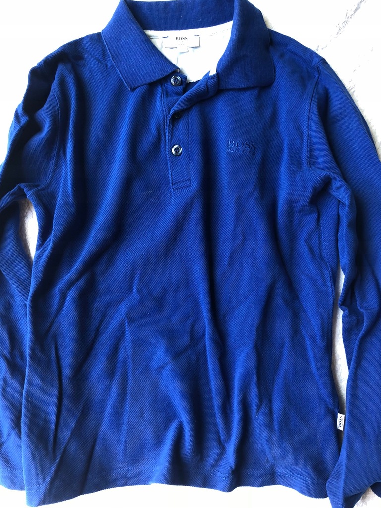 Hugo Boss kobaltowa bluzka polo, oryg. r. 10/138