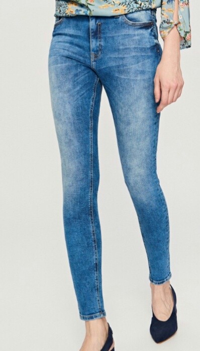 Reserved spodnie jeansowe 36 S Slim fit rurki
