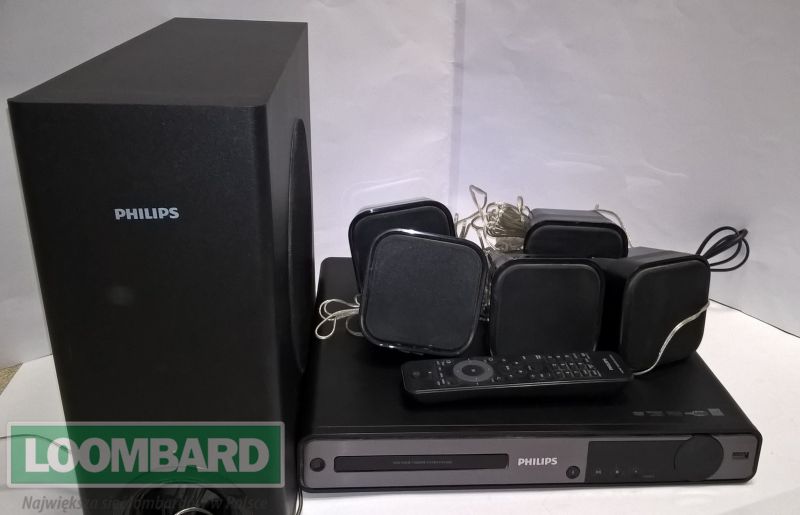 KINO DOMOWE PHILIPS HTS3020/12+PILOT+ 5 GŁOŚNIKÓW 7367571429