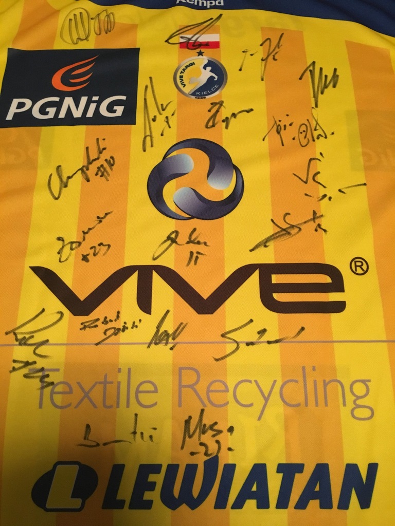 KEMPA Oryginalna Koszulka Vive Kielce Autografy