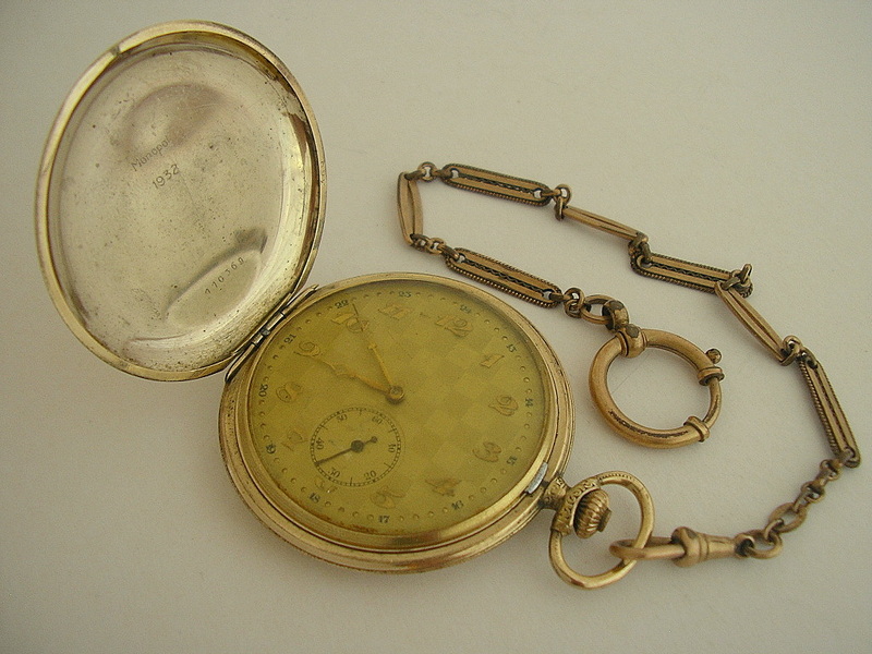 złocone LANCO pocket watch zegarek kieszonkowy