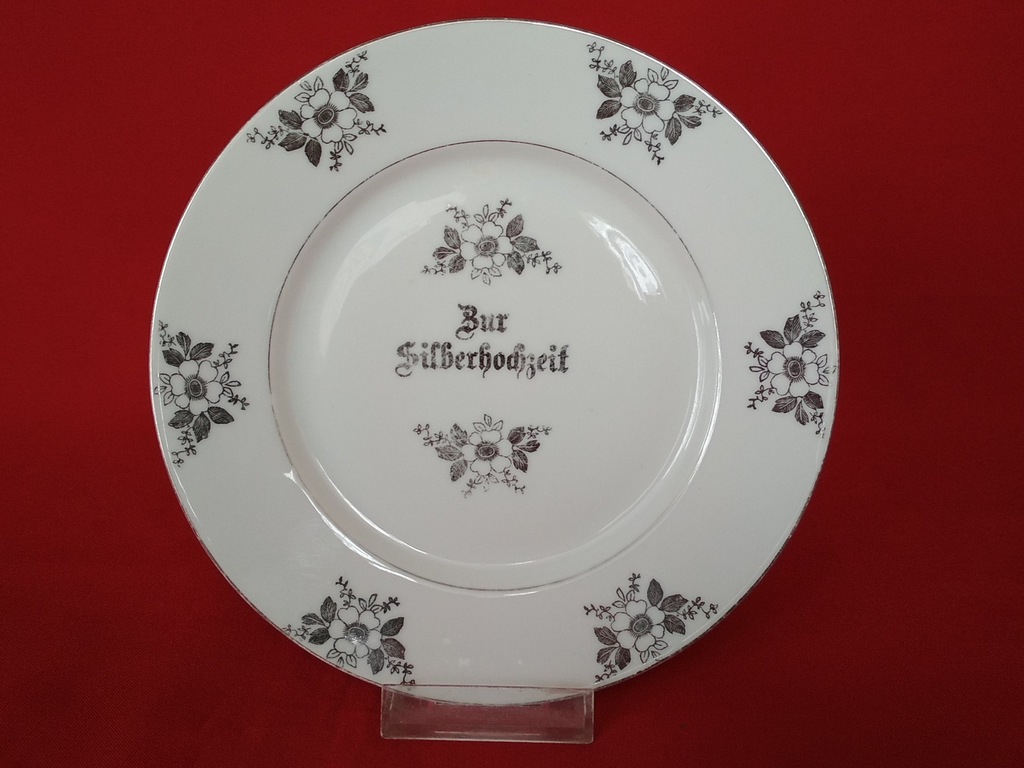 Talerz  Silberhochzeit