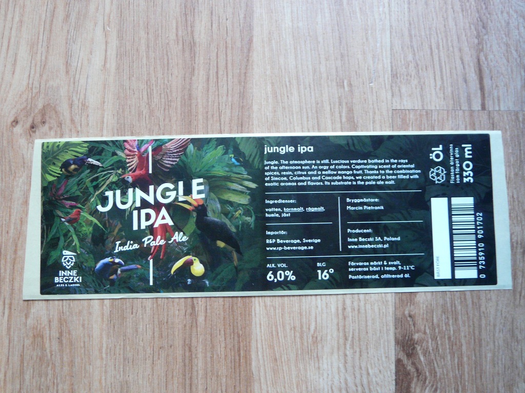 BROWAR INNE BECZKI. JUNGLE IPA. 330ml