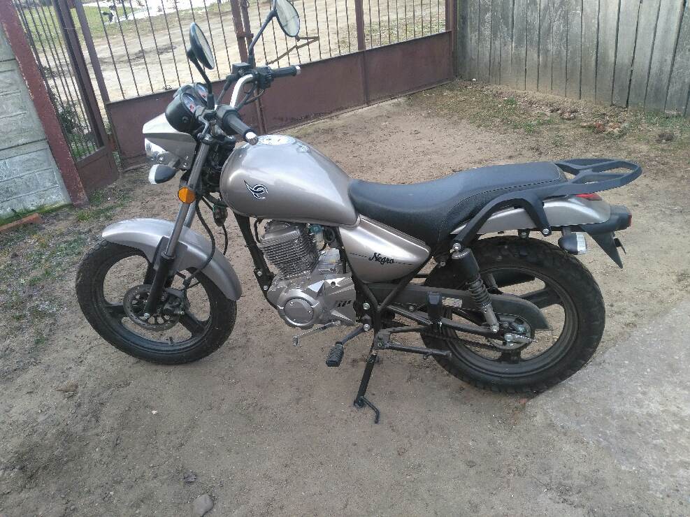 Motocyk ZIPP TOROS ZT125-3A NEGRO, jak nowy! TANIO