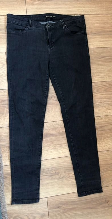 Massimo Dutti czarne jeansy 40/42 j. nowe