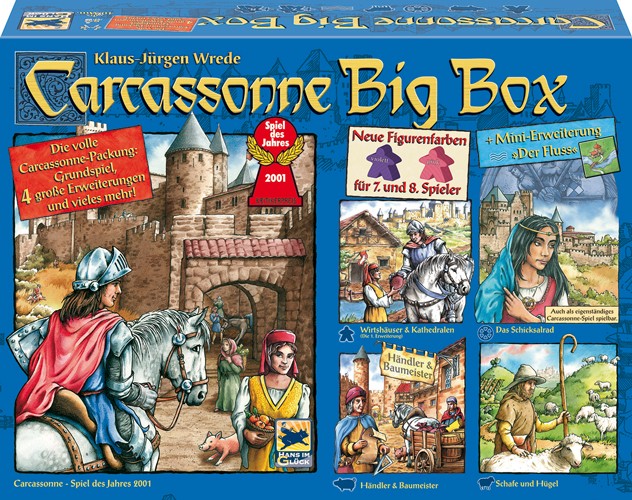CARCASSONNE BIG BOX! NOWA! Dla 8 GRACZY!