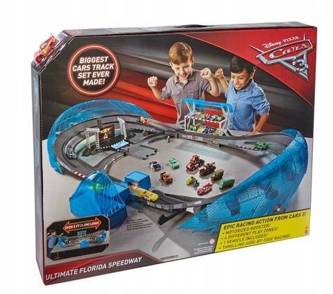 CARS AUTA 3 FLORIDA 500 Speedway MEGA TOR Mattel