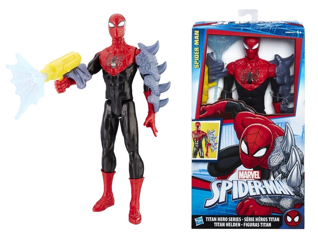 SPIDER MAN FIGURKA Z BRONIĄ 30 cm DUŻA SPIDERMAN