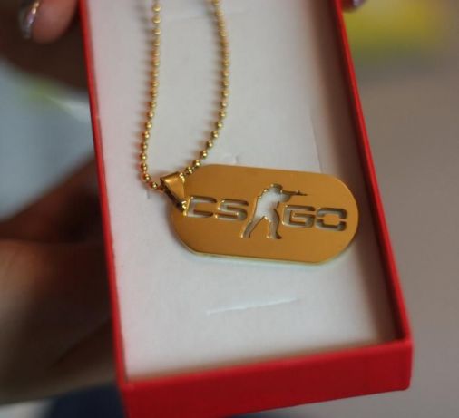Nieśmiertelnik cs:go 24k złoto plater pr 999 -30%