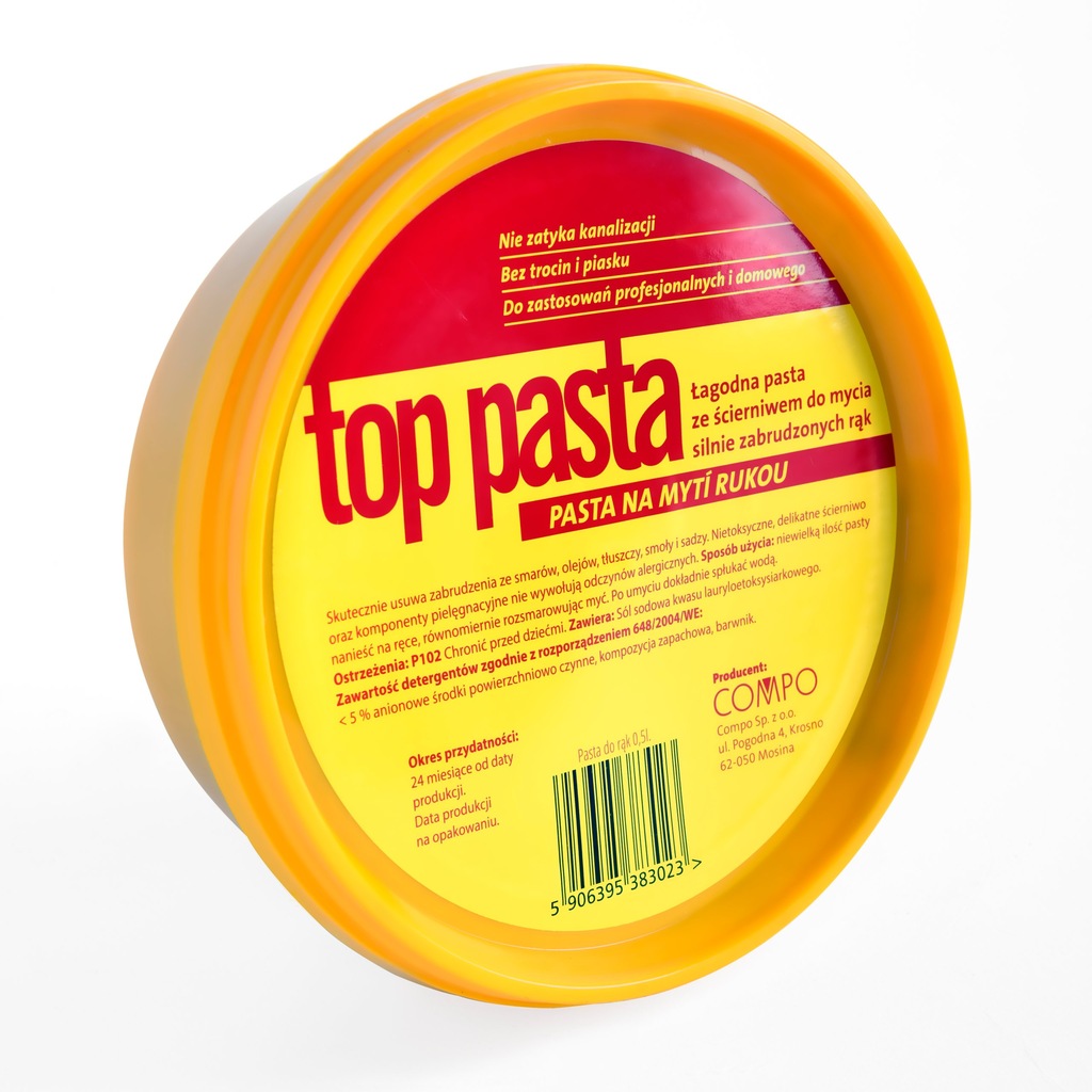 PASTA BHP DO MYCIA RĄK TOP SUPER SKUTECZNA  0,5l