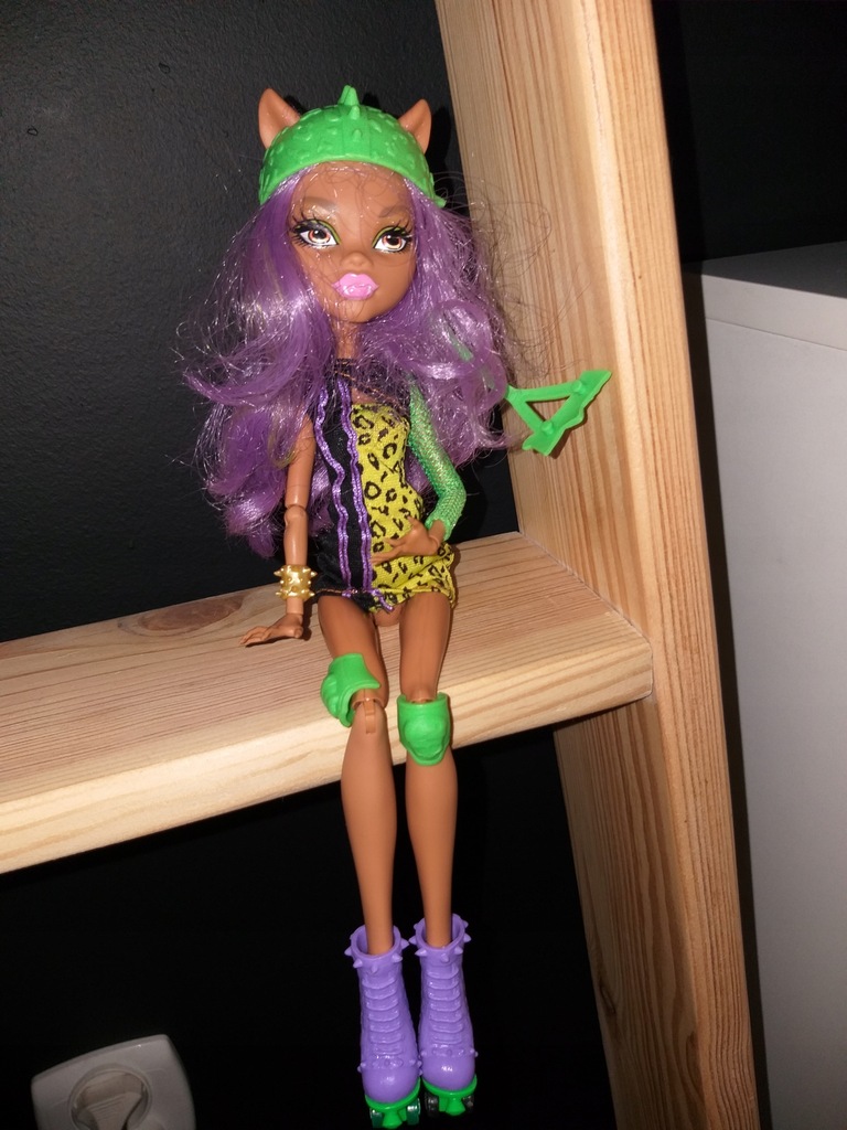 Lalka monster high Clawdeen Wolf na rolkach