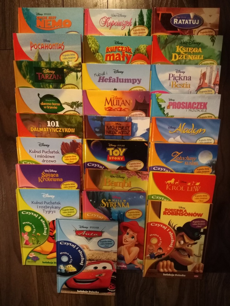Kolekcja Disney Czytaj i Słuchaj 25 książek i CD