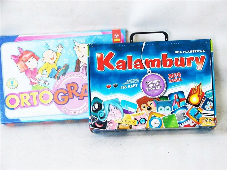 Gry Edukacyjne 2szt. KALAMBURY ORTOGRAFIA Tanio