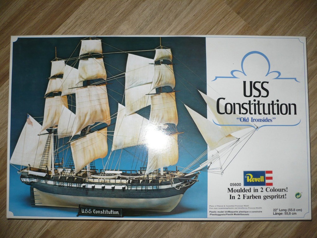 model plastikowy żaglowca USS Constitution z 1797 - 7131626395 ...