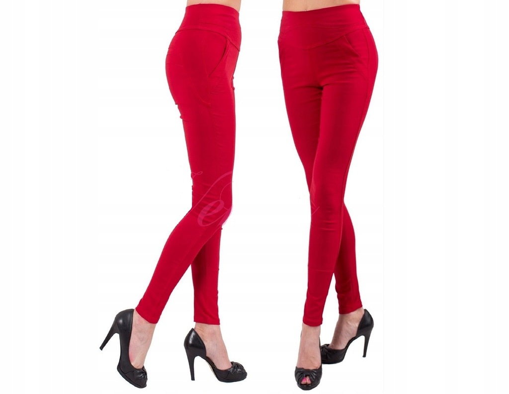 MARILYN Legginsy SLIM A29 r.S/M BEŻOWE WYPRZEDAŻ