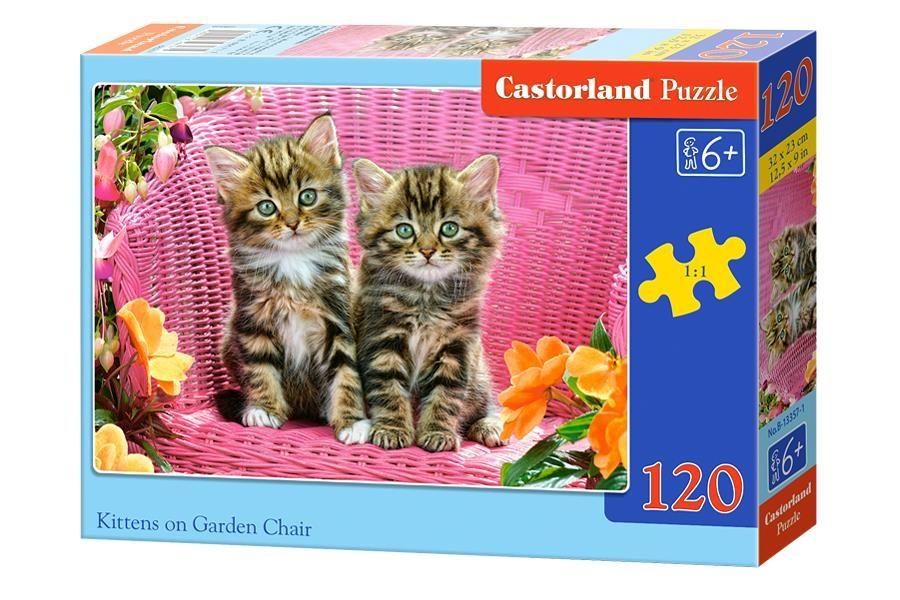 Puzzle dla dzieci 120el Koty Małe kotki Zwierzątka