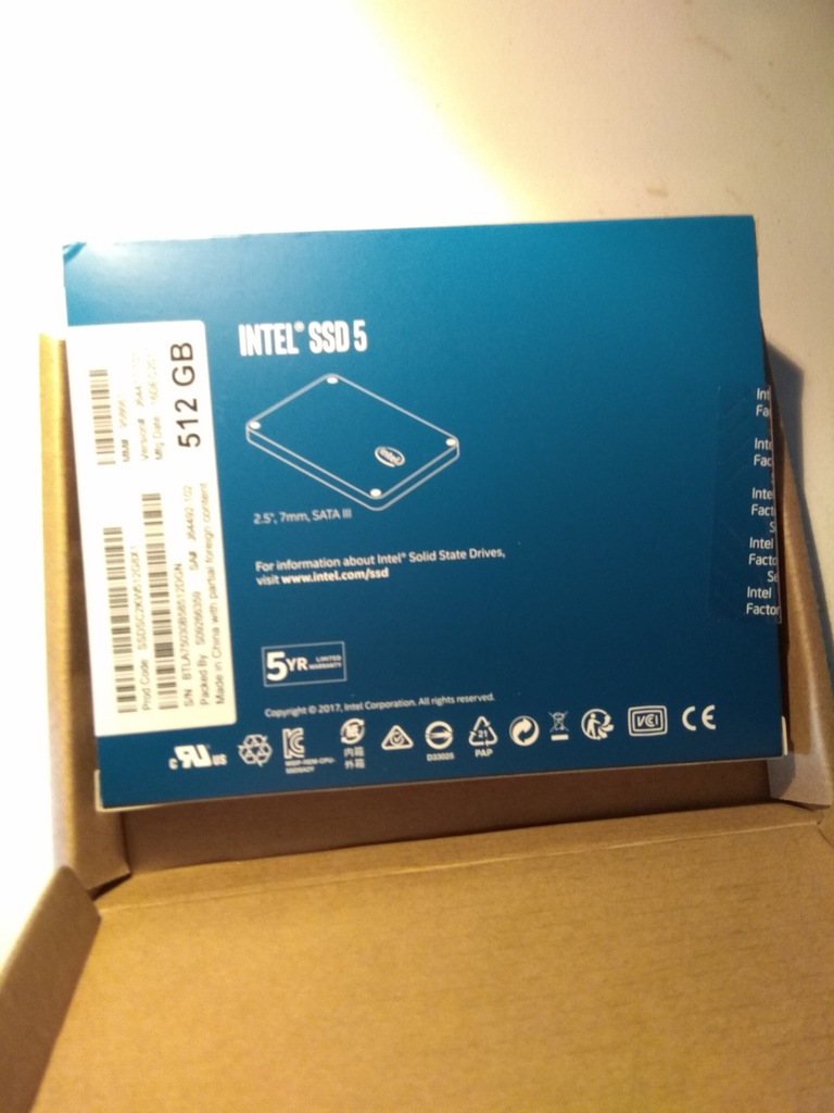 Прошивка intel ssd 545s