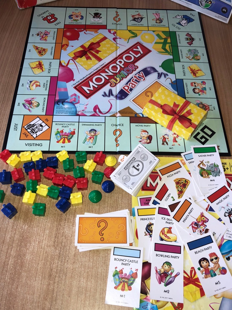 Gra MONOPOLY JUNIOR PARTY ekstra komplet HASBRO ...