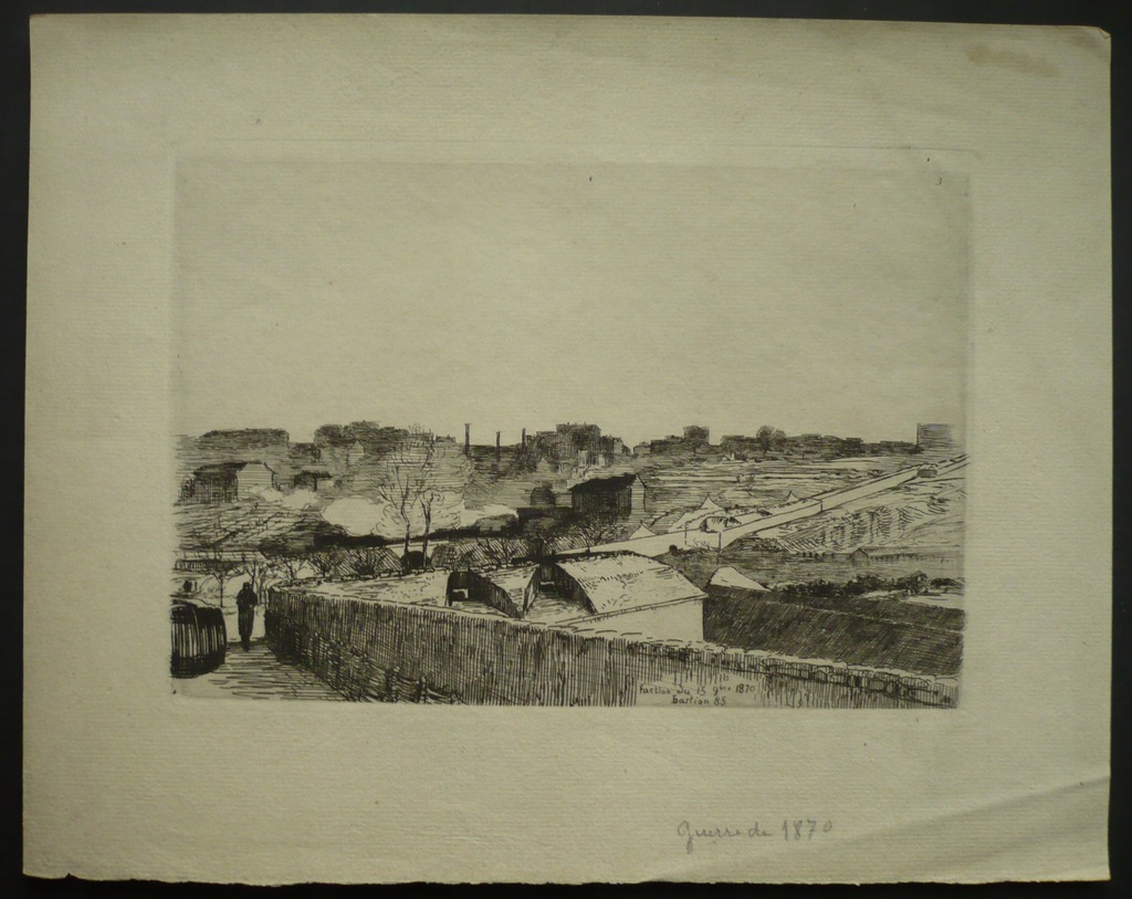 wojna prusko-francuska 1870, oryg. 1888 sucha igła