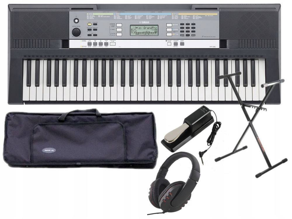 YAMAHA YPT 240 KEYBOARD EDUKACYJNY ZESTAW FULL