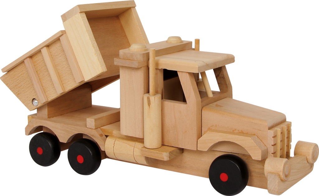Ciężarówka Wywrotka Drewniana do Zabawy dla Dzieci